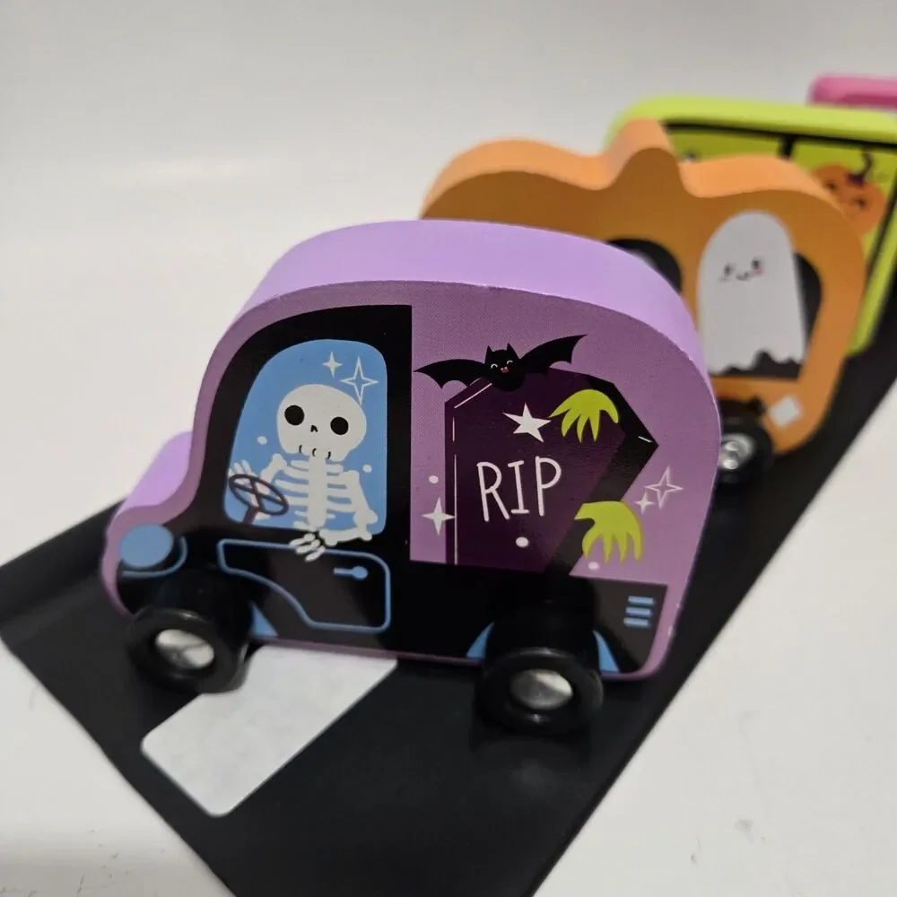 Target Bullseye Playground Halloween 2026 Decorative Wood Trucks Set Of 4 New